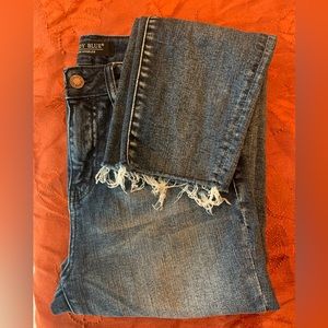 Judy Blue Relaxed Fit Raw Hem Ankle Skinny Jeans, size 27